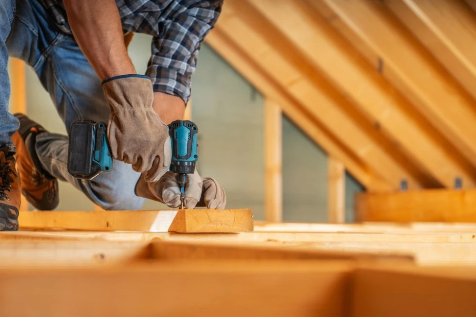 Interior craftsmanship at a Hawk Construction project